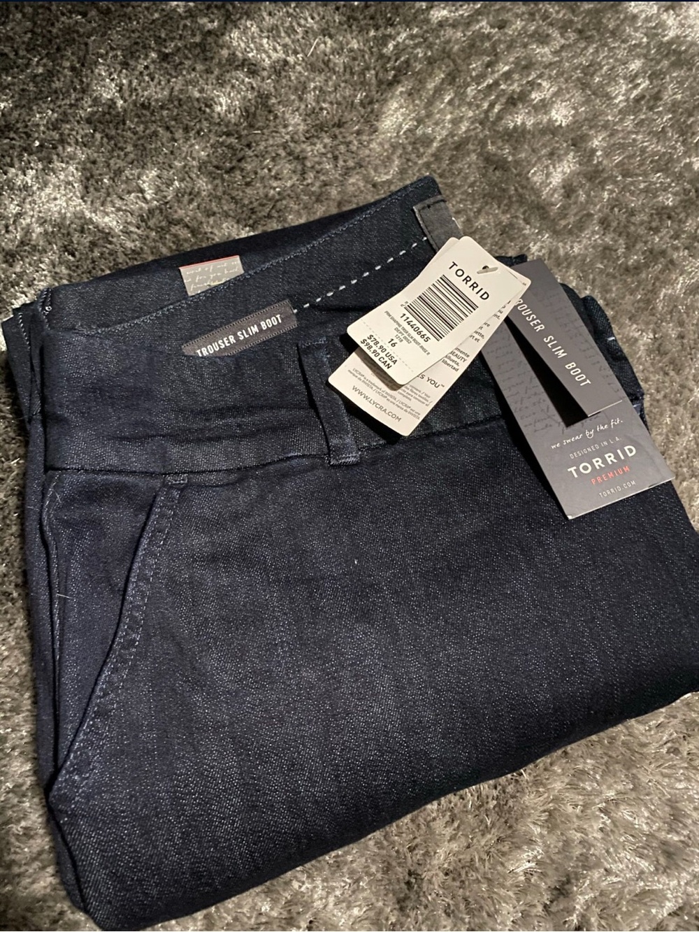 Torrid Dark Indigo Boot Cut Jeans - Picture 2 of 2